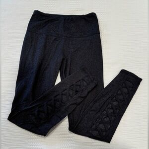 Dark Gray Legging with Detail on back of Calf XS